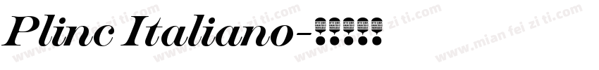 Plinc Italiano字体转换